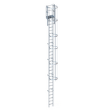 Echelle crinoline 8000 mm - Sortie marchette et portillon