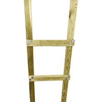 Kit 8m échelle de toit en bois - 4m + 4m + jonction / Défaut de fabrication
