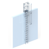 Echelle crinoline 4000 mm - Sortie marchette et portillon