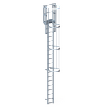 Echelle crinoline 5000 mm - Sortie marchette et portillon