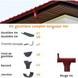 Kit 3m 1 versant / Acier / développé 250