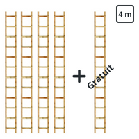 Echelle de toit bois 4m (4 achetées = 1 offertes)
