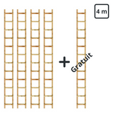 Echelle de toit bois 4m (4 achetées = 1 offertes)