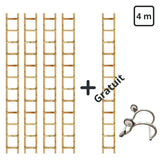 Echelle de toit bois 4m (4 achetées = 1 offertes)