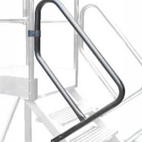 Escabeau plateforme 5 marches avec rampe largeur 80 cm