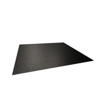 Feuille plate sur fond blanc