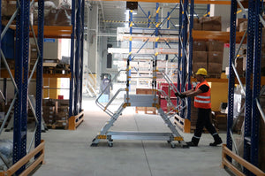 Plateforme de montage et de magasin double accès - Hauteur de travail 2,75 m