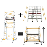 2 échafaudage télescopique en 1 - TO 3.4 / TO 2.3