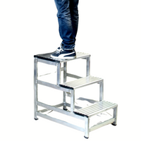 Escabeau professionnel SCA1990 4 marches Largeur 50 hors norme