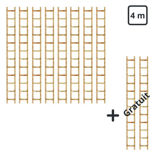 Echelle de toit bois 4m (8 achetées = 2 offertes)