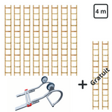 Echelle de toit bois 4m (8 achetées = 2 offertes)