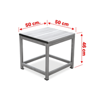 Module d'escabeau SCA1990 Palier 46 cm aluminium strié