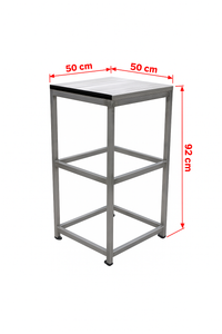 Module d'escabeau SCA1990 Palier 92 cm aluminium strié