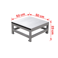 Module d'escabeau SCA1990 Palier 23 cm aluminium strié