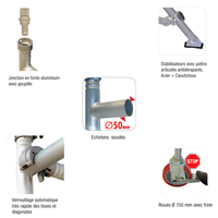 Échafaudage occasion Capo-1/L Hauteur travail 5.90m
