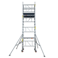 Mini échafaudage roulant Mini-Tower – hauteur de travail 5,70m – vue de face