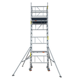 Mini échafaudage roulant Mini-Tower – hauteur de travail 5,70m – vue de face