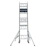 Mini échafaudage roulant Mini-Tower – hauteur de travail 6,94 m – vue de face