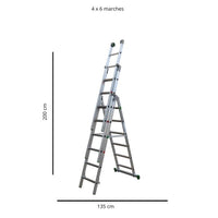 Échelle transformable 4 plans DAMA 4 – Polyvalence maximale et performance professionnelle