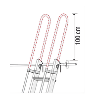 Échelle de rayonnage professionnelle à crochet S15