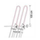 Échelle de rayonnage professionnelle à crochet S15