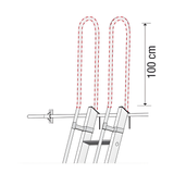 Crochet long pour rangement vertical - l'unité