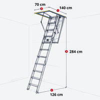 Escalier Escamotable ECOWOOD 40  "Etanchéité à l'air renforcé"