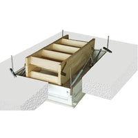 Escalier escamotable ECOTOP "Entièrement monté avec rampe"