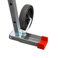 Escabeau télescopique norme bâtiment- plateforme à 4 hauteurs de travail réglable de 2.7 m à 3 m -  GAZELLE