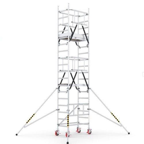 Petit échafaudage roulant 6,40 m AMIPRO SOLO - montage sécurité