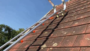 Echelle de toit à crochet tout aluminium - Kit 3,90m en 2 morceaux (crochet + 3m)