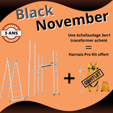 Transformeur 3 en 1 - Hauteur travail 4,90m + Harnais Pro Kit offert
