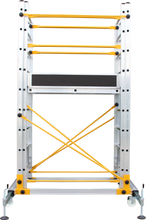 Charger l&#39;image dans la galerie, Echafaudage télescopique 4,75m - 8 marches 004XL
