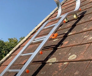 Echelle de toit à crochet tout aluminium - Kit 5,90m en 5 morceaux (crochet + 4 x 1,25m)