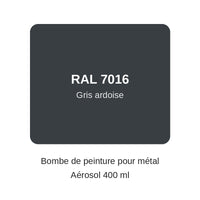 Teinte RAL 7016 gris ardoise – bombe de peinture pour métal 400 ml