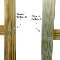 Kit 7m échelle de toit en bois  - 4m + 3m + jonction / Défaut de fabrication