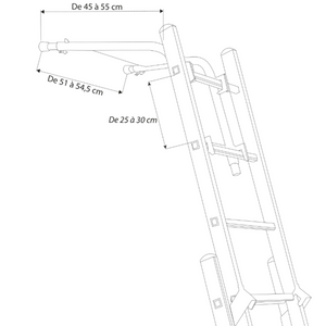 Écarteur de mur télescopique