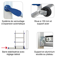 Echafaudage hauteur de travail 4,36 - Alu Clic - Ami-hauteur.com