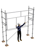 Pose du garde-corps de montage en sécurité depuis le plancher inférieur, F3000