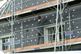 Échafaudage de façade F3000 sur chantier d'isolation thermique par l'extérieur