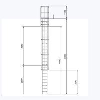 Echelle crinoline 7000 mm - Sortie marchette et portillon - Ami-hauteur.com