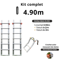 Echelle de toit à crochet - tout aluminium - Ami-hauteur.com