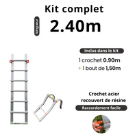 Echelle de toit à crochet - tout aluminium - Ami-hauteur.com