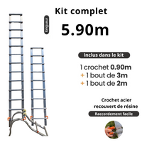 Echelle de toit à crochet - tout aluminium - Ami-hauteur.com