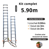 Echelle de toit à crochet - tout aluminium - Ami-hauteur.com
