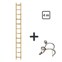 Échelle de toit en bois  - 4 m / Défaut de fabrication - Ami-hauteur.com