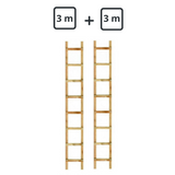 Echelle de toit en bois - Kit 6m sans jonction (3m+ 3m) - Ami-hauteur.com