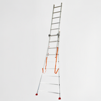 Échelle transforma 2 plans / 2 x 7 échelons / 2.02m - 3.14 m - vue 3