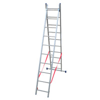 Echelle transformable 2 plans / 2 x 10 échelons / 2m86 - 4m54