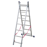 Echelle transformable 2 plans / 2 x 7 échelons / 2m02 - 3m14 - Ami-hauteur.com